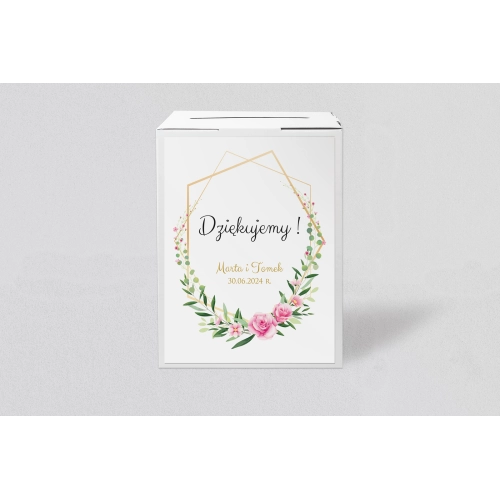 Pudełko na koperty i pieniądze Flowers & Frame Motyw 4