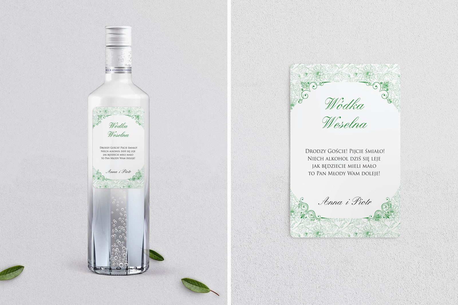 Naklejki na alkohol - Ornaments Motyw 12