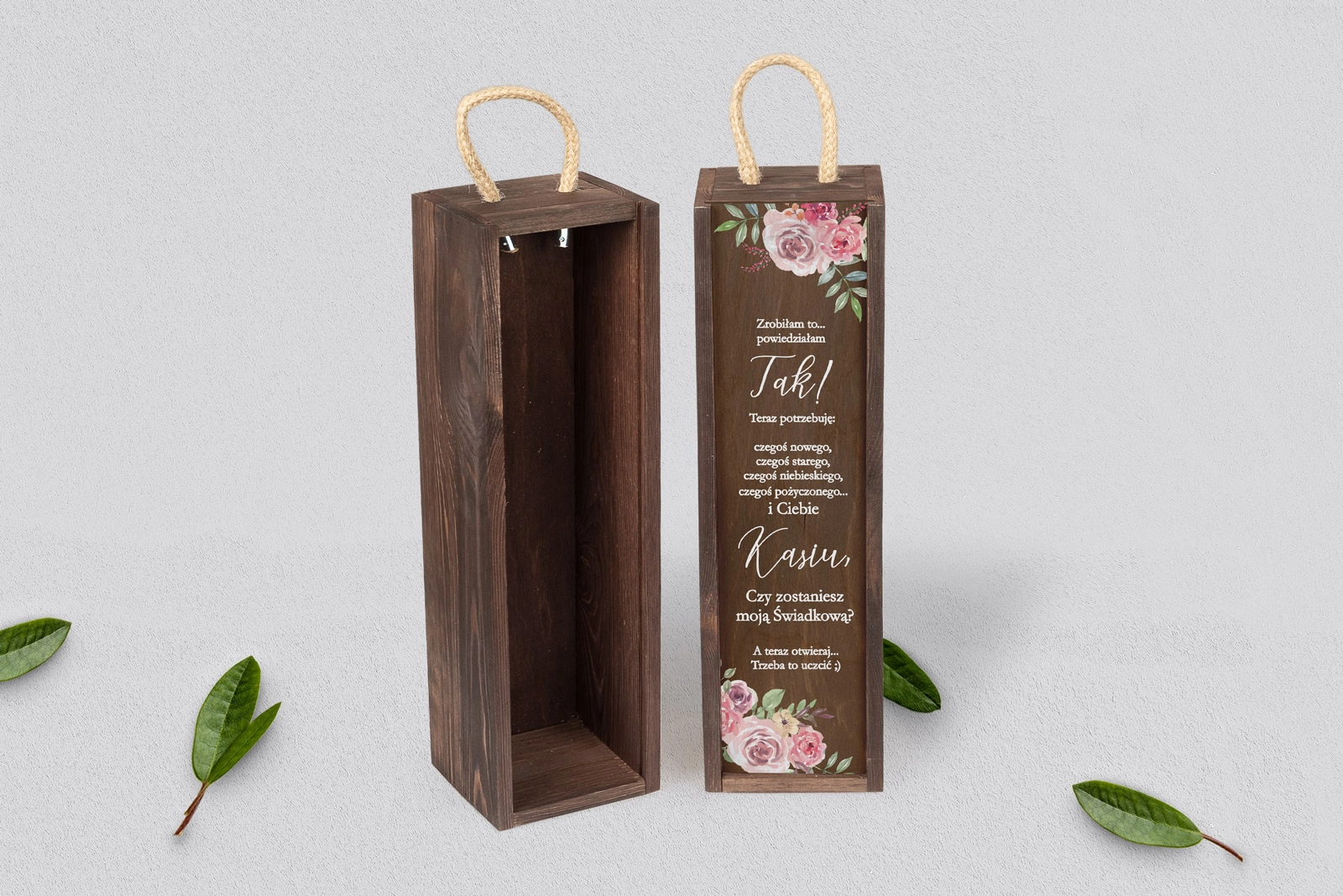 Prośba o Świadkowanie - SNW brązowa PasteLove Motyw 2