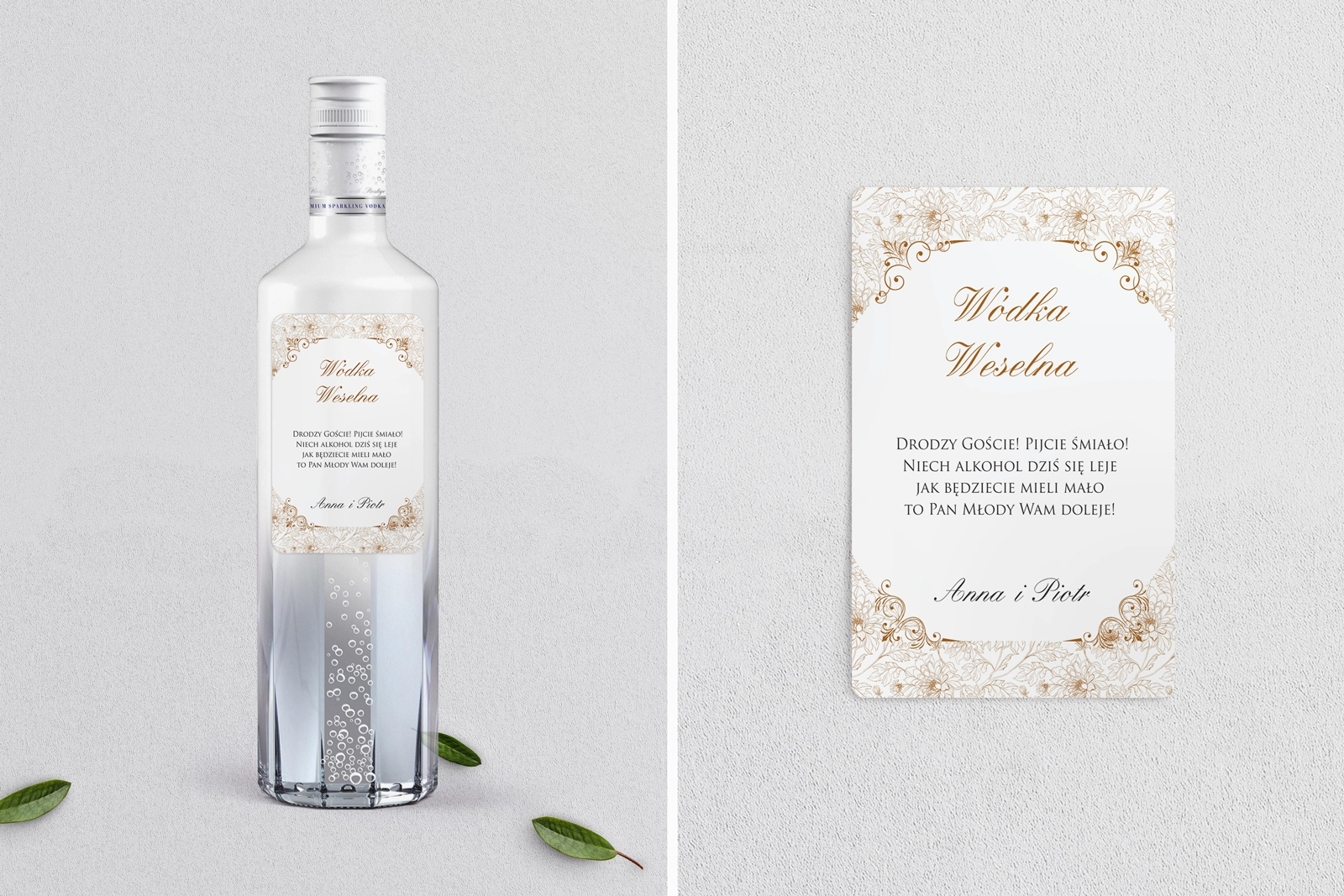 Naklejki na alkohol - Ornaments Motyw 4