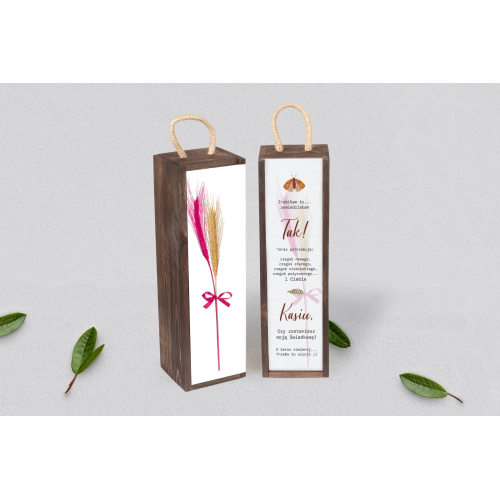 Prośba o Świadkowanie - SNW Akryl brązowa Butterflies - Motyw 3