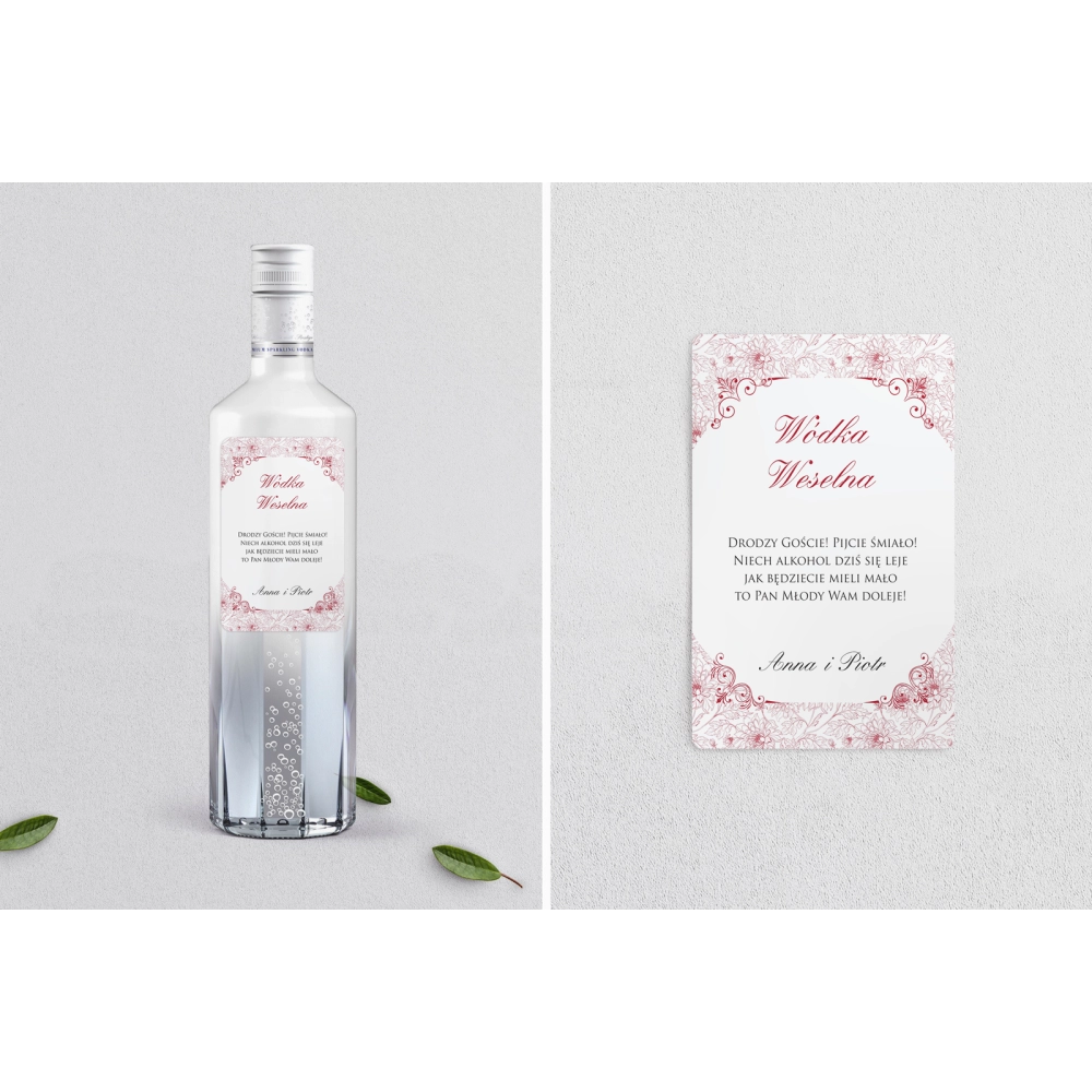 Naklejki na alkohol - Ornaments Motyw 2