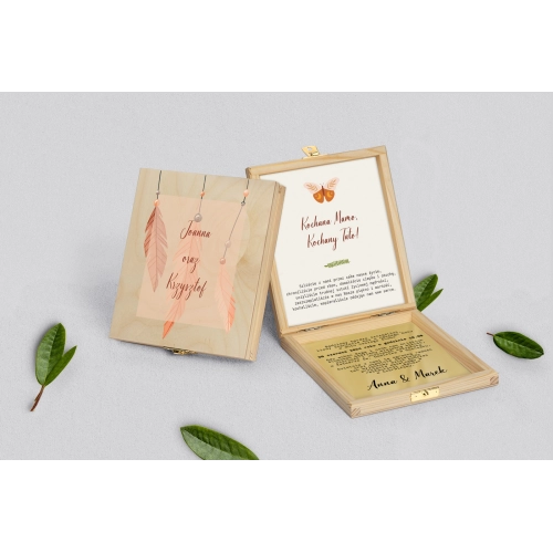 Zaproszenie dla Rodziców - naturalne Butterflies - Motyw 1