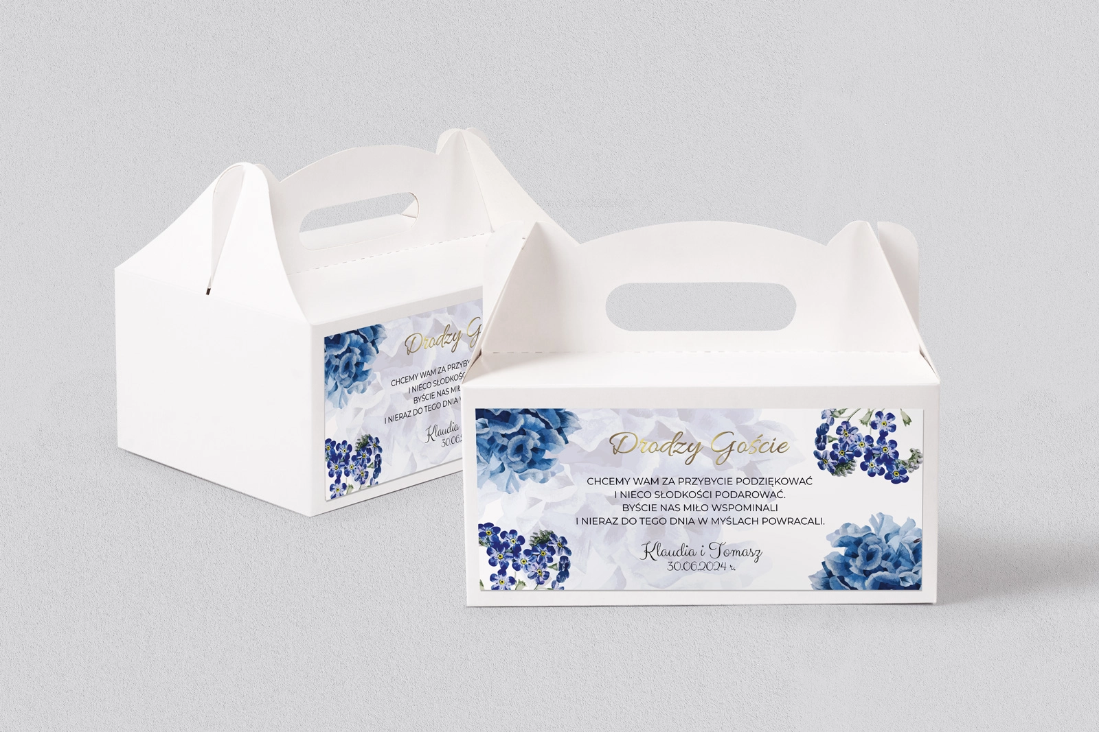 Pudełko na ciasto weselne Dream - Motyw 4