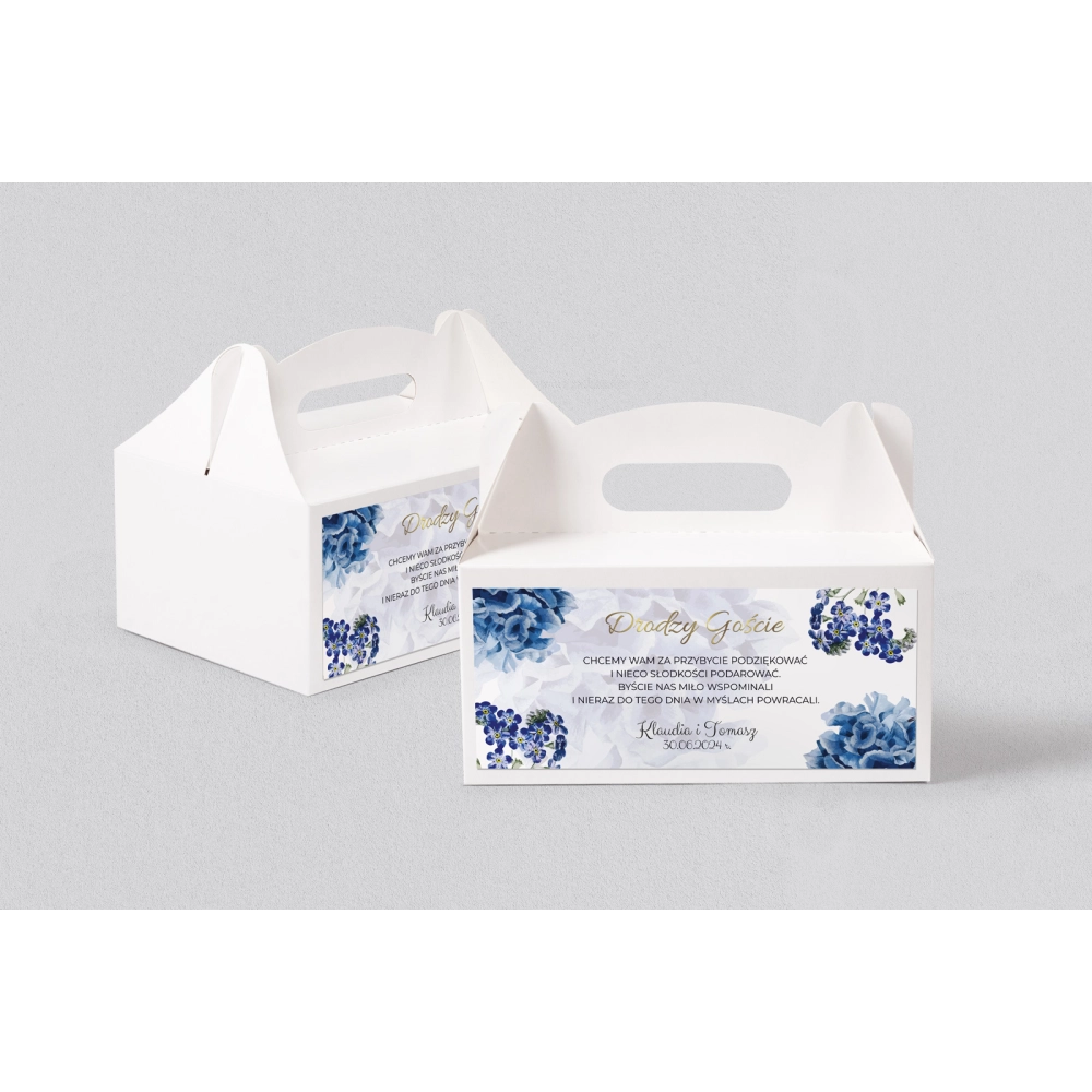 Pudełko na ciasto weselne Dream - Motyw 4
