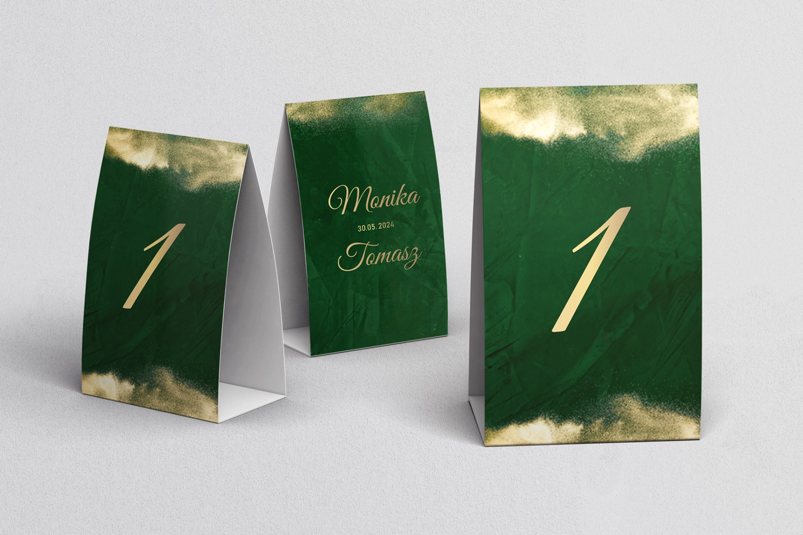 Numerki na stół Greenery Motyw 1