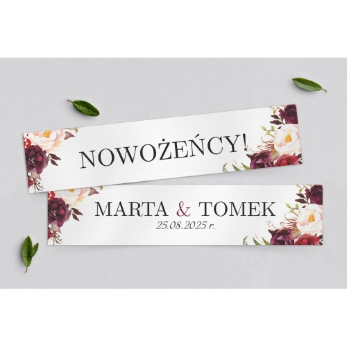 Tablice Rejestracyjne 2 szt. - Fabello Motyw 2