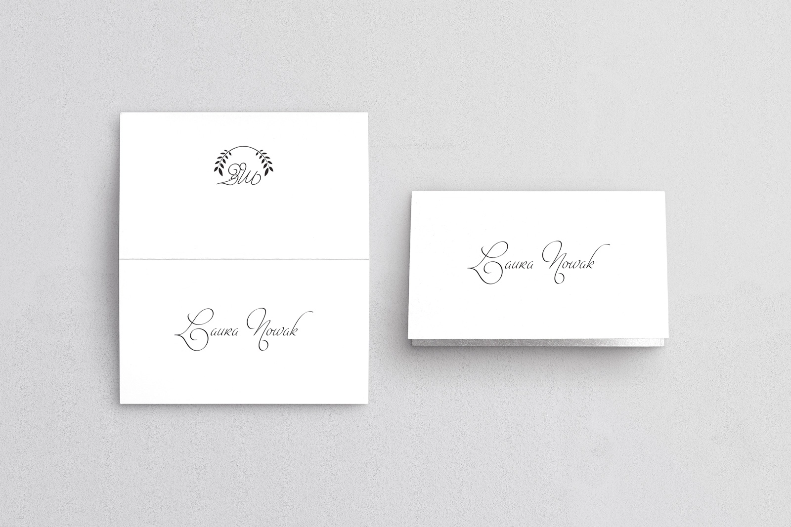 Winietki ślubne składane Alloro - Motyw 1