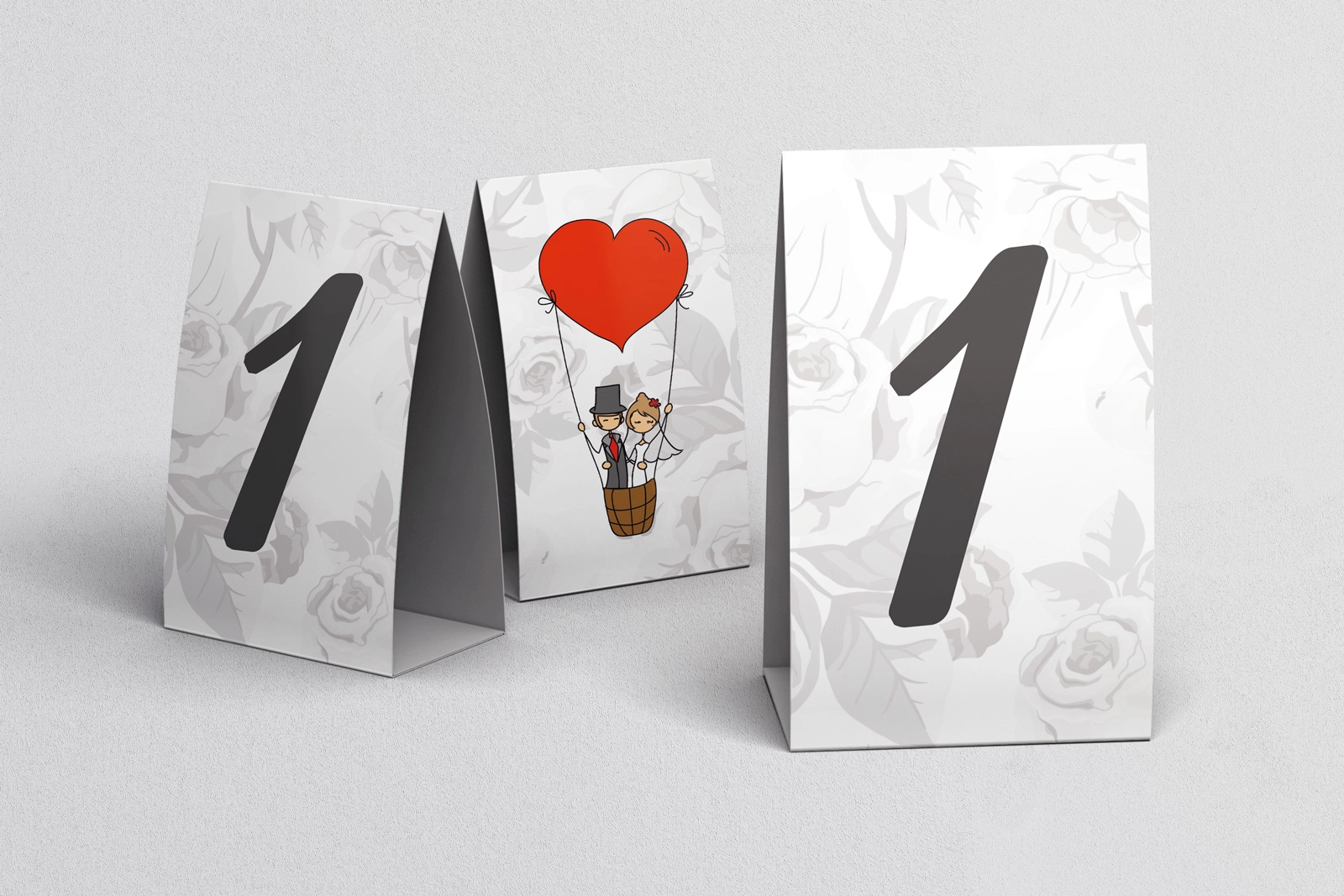 Numerki na stół Zakochani Motyw 4