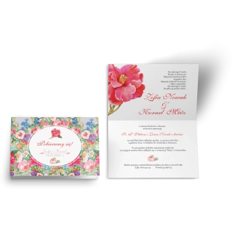 Zaproszenie ślubne Pobieramy się - Motyw 1