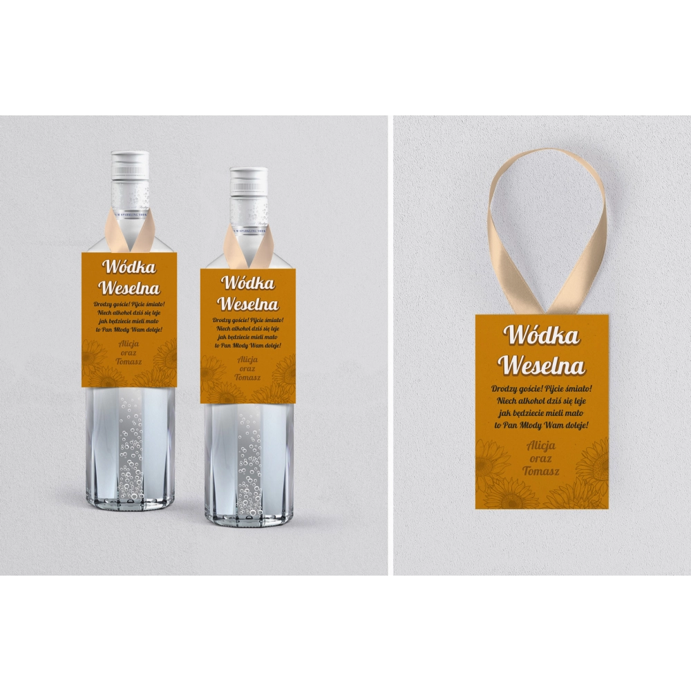 Zawieszka na alkohol Sunflowers - Motyw 3