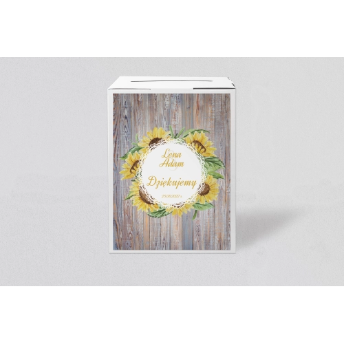 Pudełko na koperty i pieniądze Rustical Motyw 4