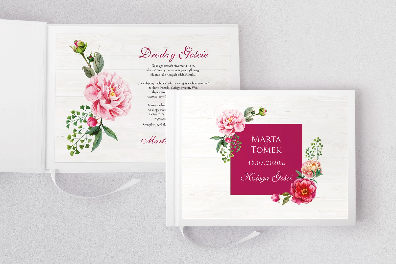 Księga Gości Weselnych Biała Stodoła - Motyw 2