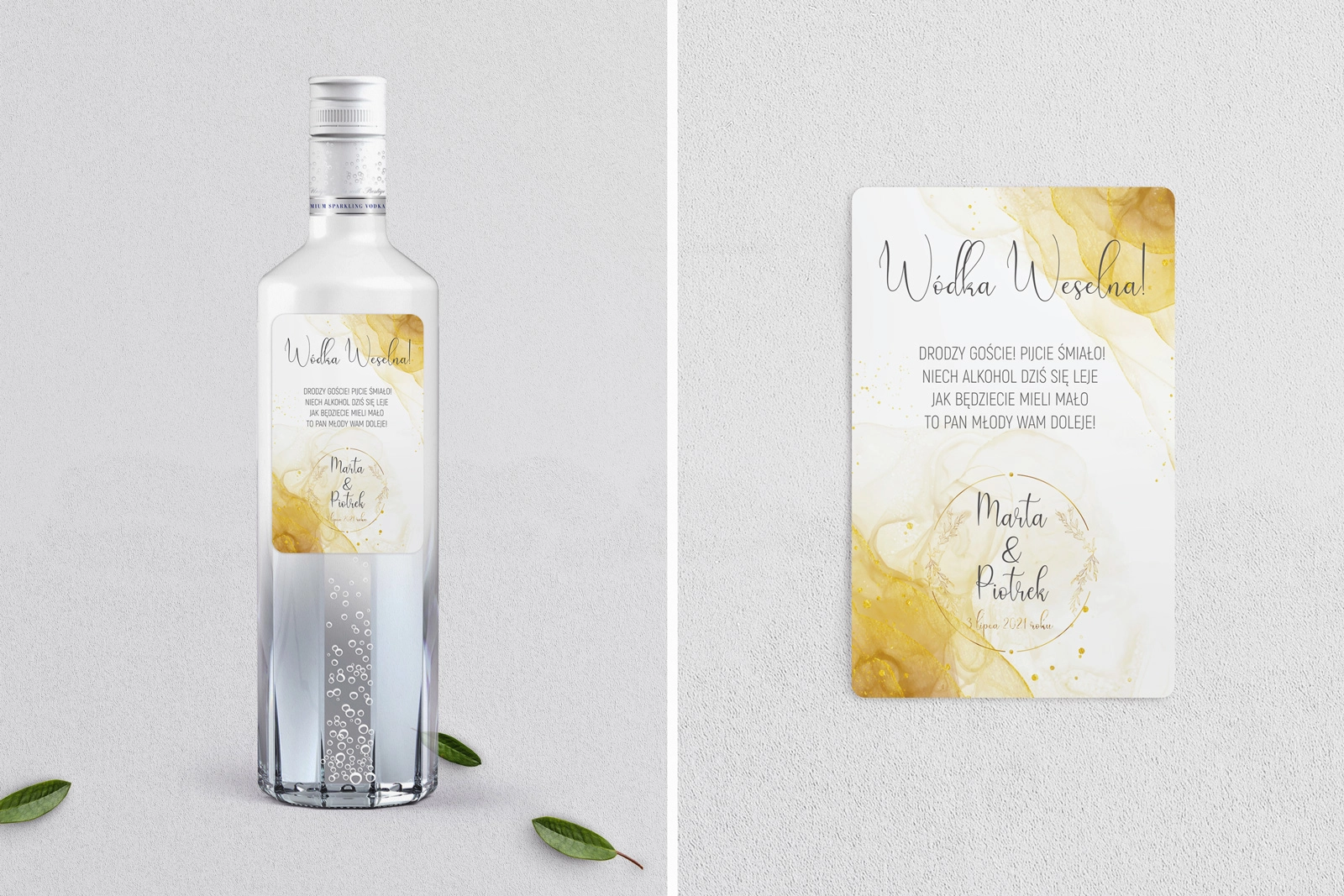 Naklejki na alkohol - Glamour Ink - Motyw 1