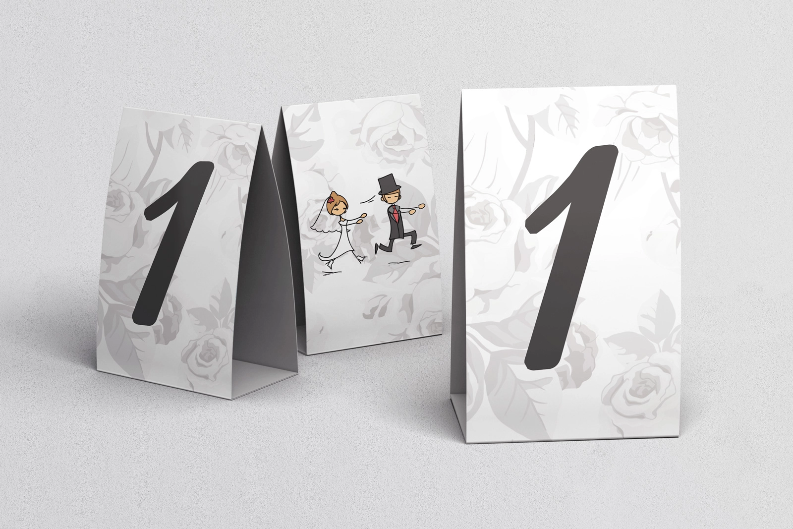 Numerki na stół Zakochani Motyw 2