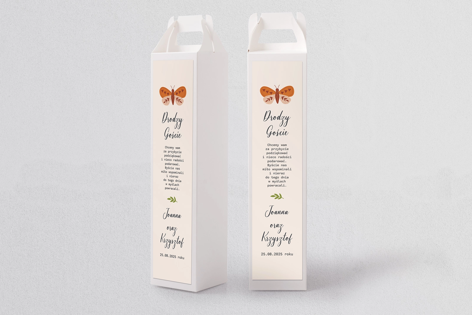 Pudełko na alkohol Butterflies - Motyw 2