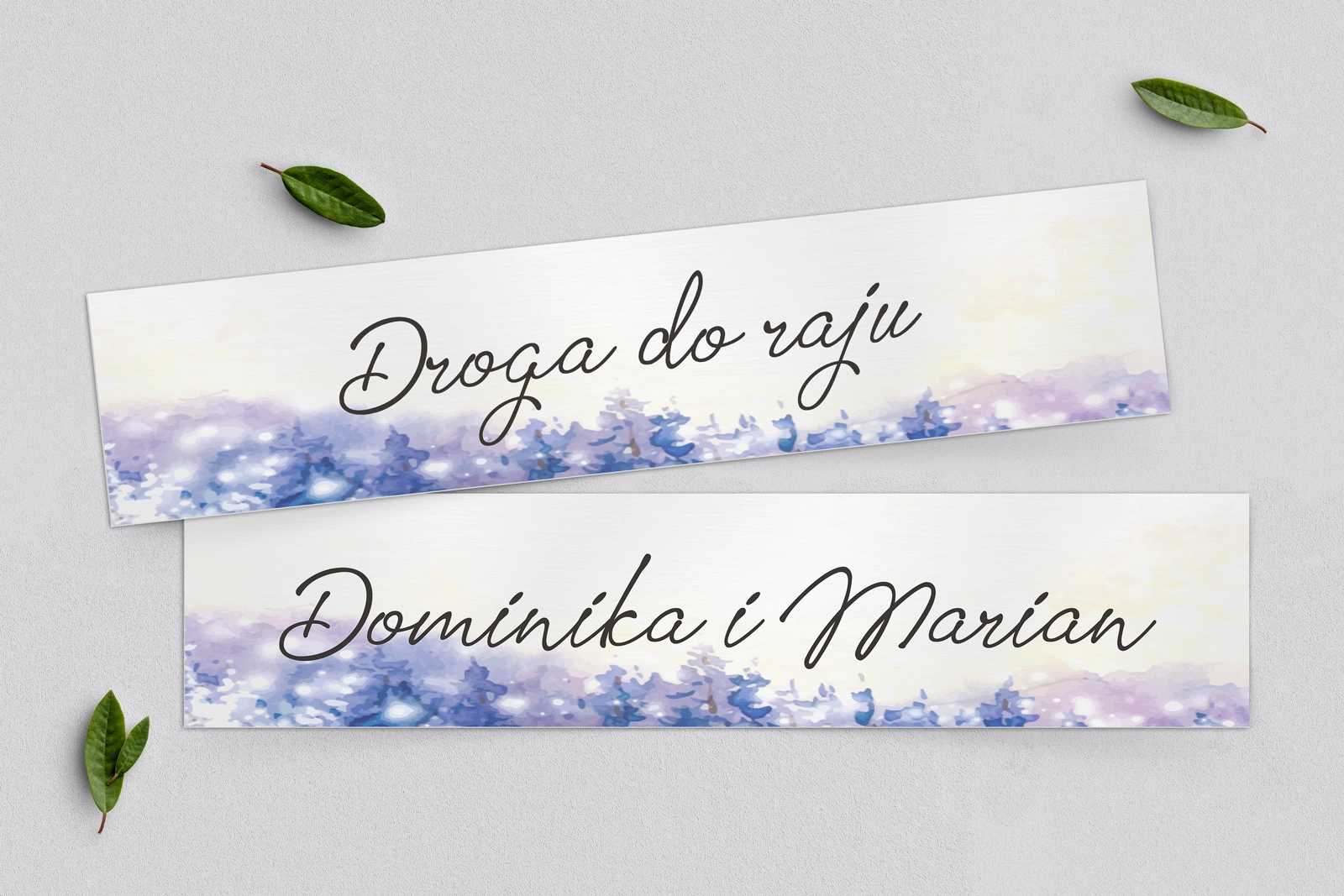 Tablice Rejestracyjne 2 szt. - Gaja Motyw 1