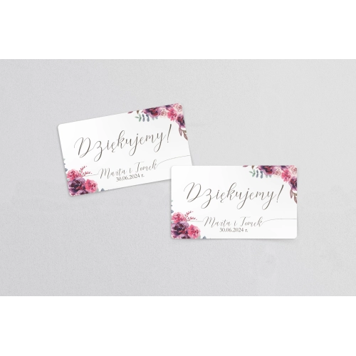 Naklejki na słoiczki weselne PasteLove - Arkusz 21 szt Motyw 1