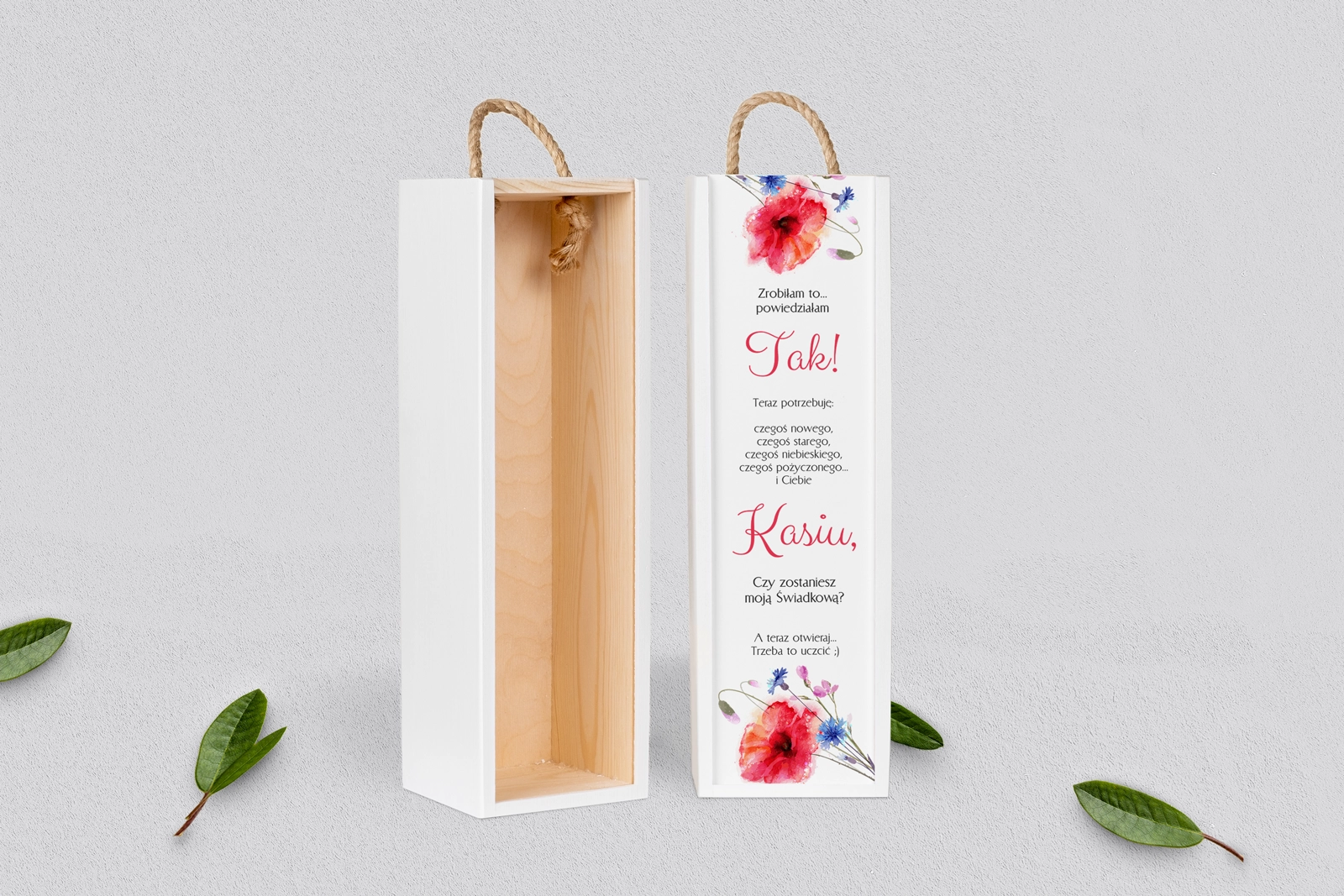 Prośba o Świadkowanie - SNW biała Sweet Love Motyw 2