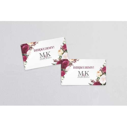 Naklejki na słoiczki weselne Fabello - Arkusz 21 szt Motyw 1