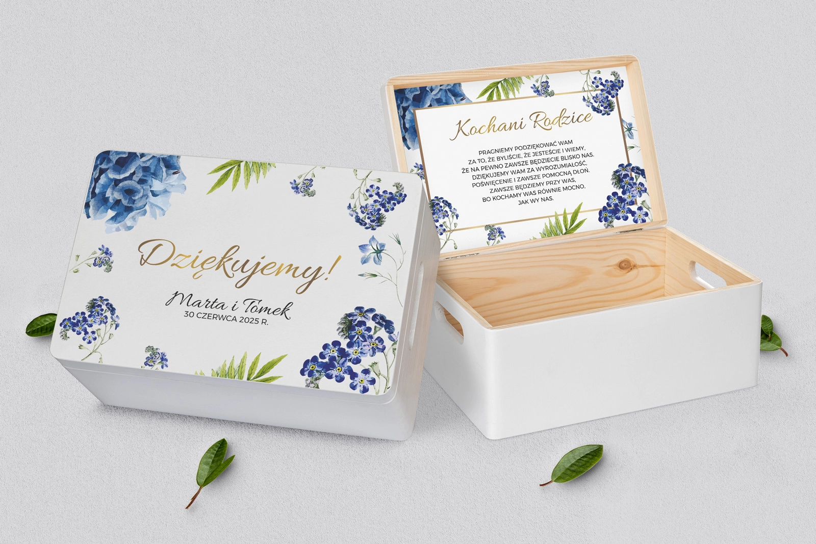 Skrzyneczka dla Rodziców - biała Dream Motyw 4