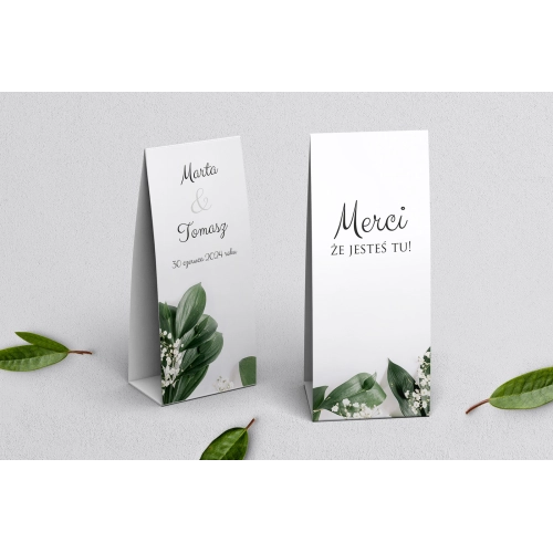 Podziękowanie Merci - Pudełeczko Soft Motyw 1