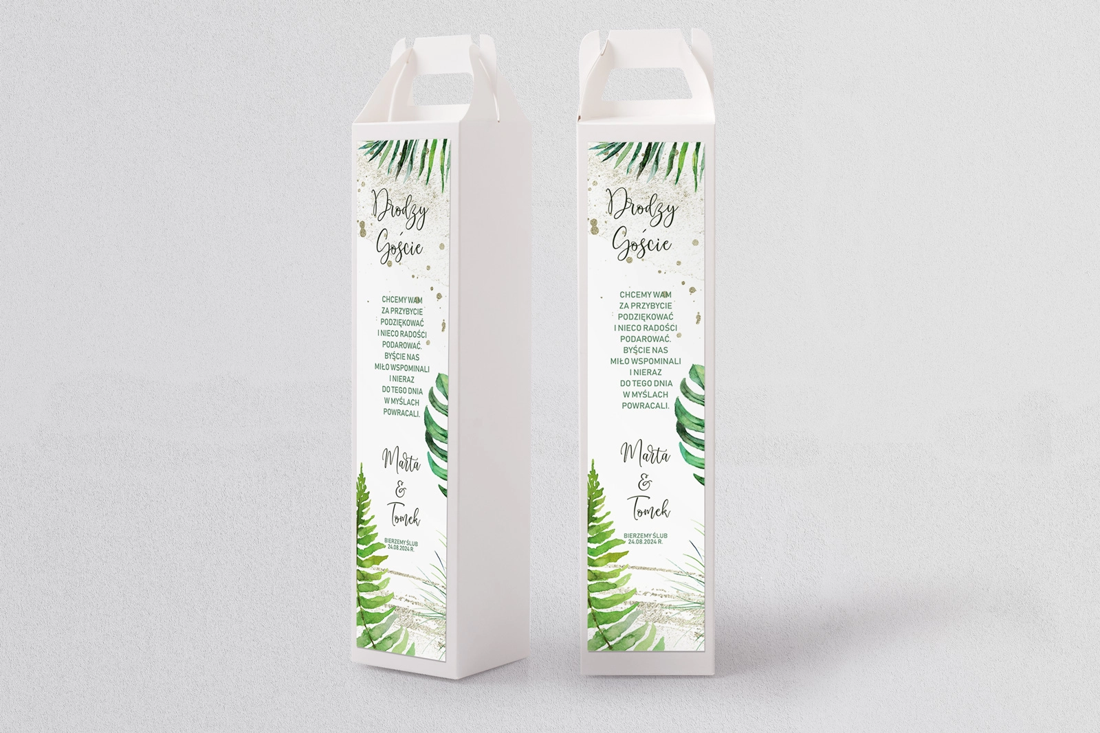 Pudełko na alkohol Tropical Motyw 1