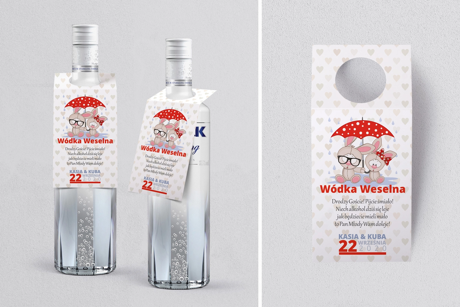 Zawieszka na alkohol oczko Uroczy Deszcz Motyw 4