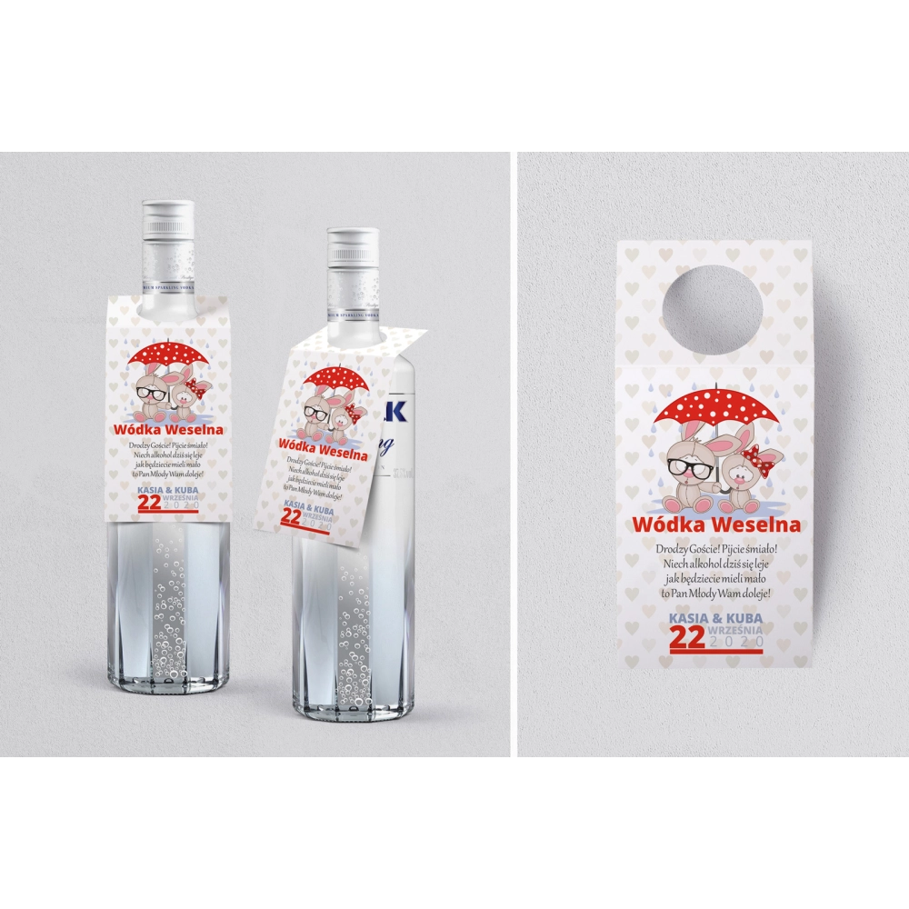 Zawieszka na alkohol oczko Uroczy Deszcz Motyw 4