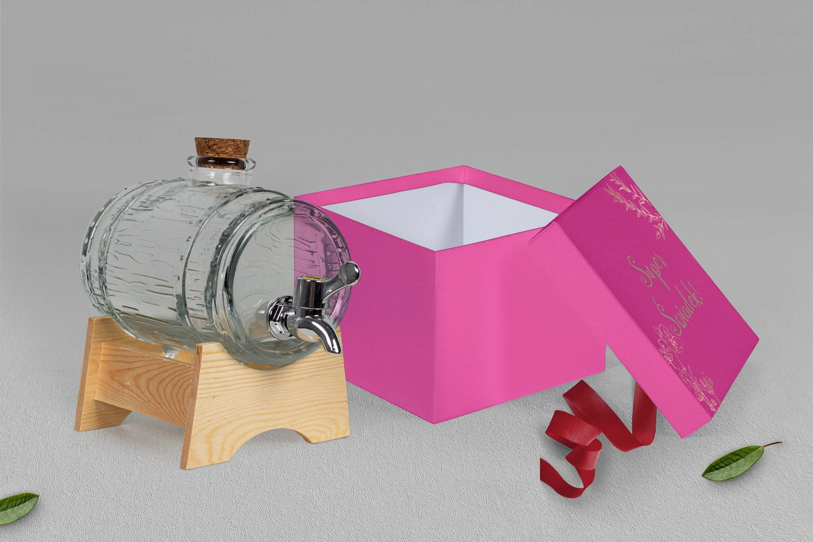 Antałek - opakowanie różowe Fiori Motyw 2