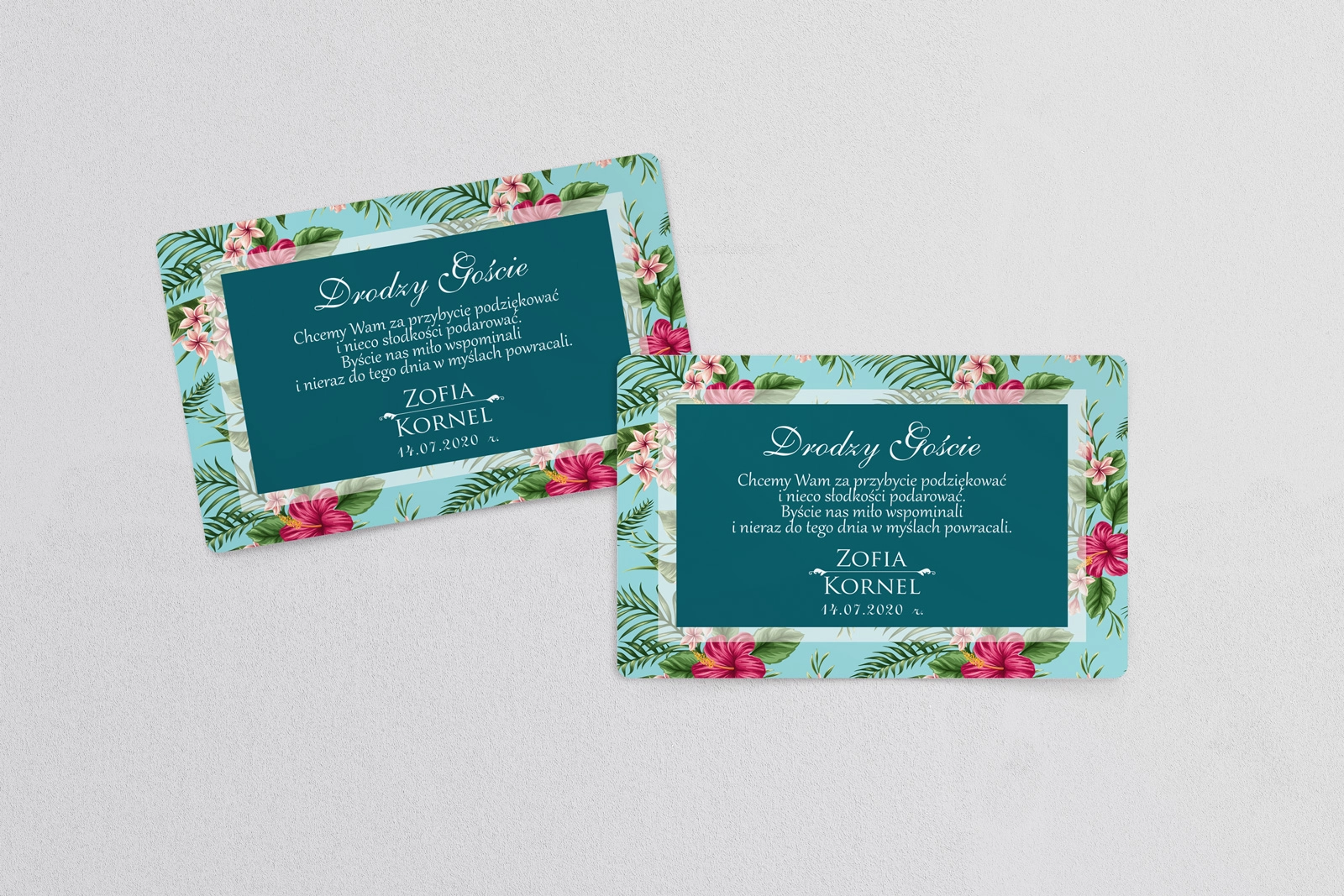 Naklejki na ciasto weselne Kwiatowe Pole Motyw 3