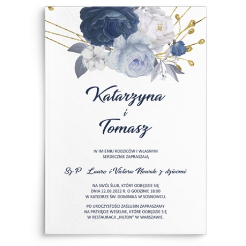 Zaproszenia ślubne Modena - Motyw 2