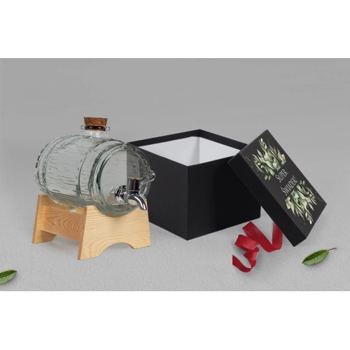 Antałek - opakowanie czarne Leaves Motyw 1