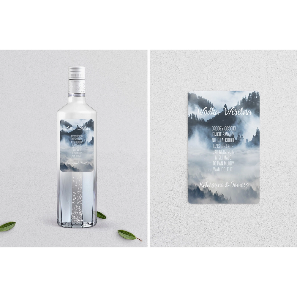 Naklejki na alkohol - Forest - Motyw 5