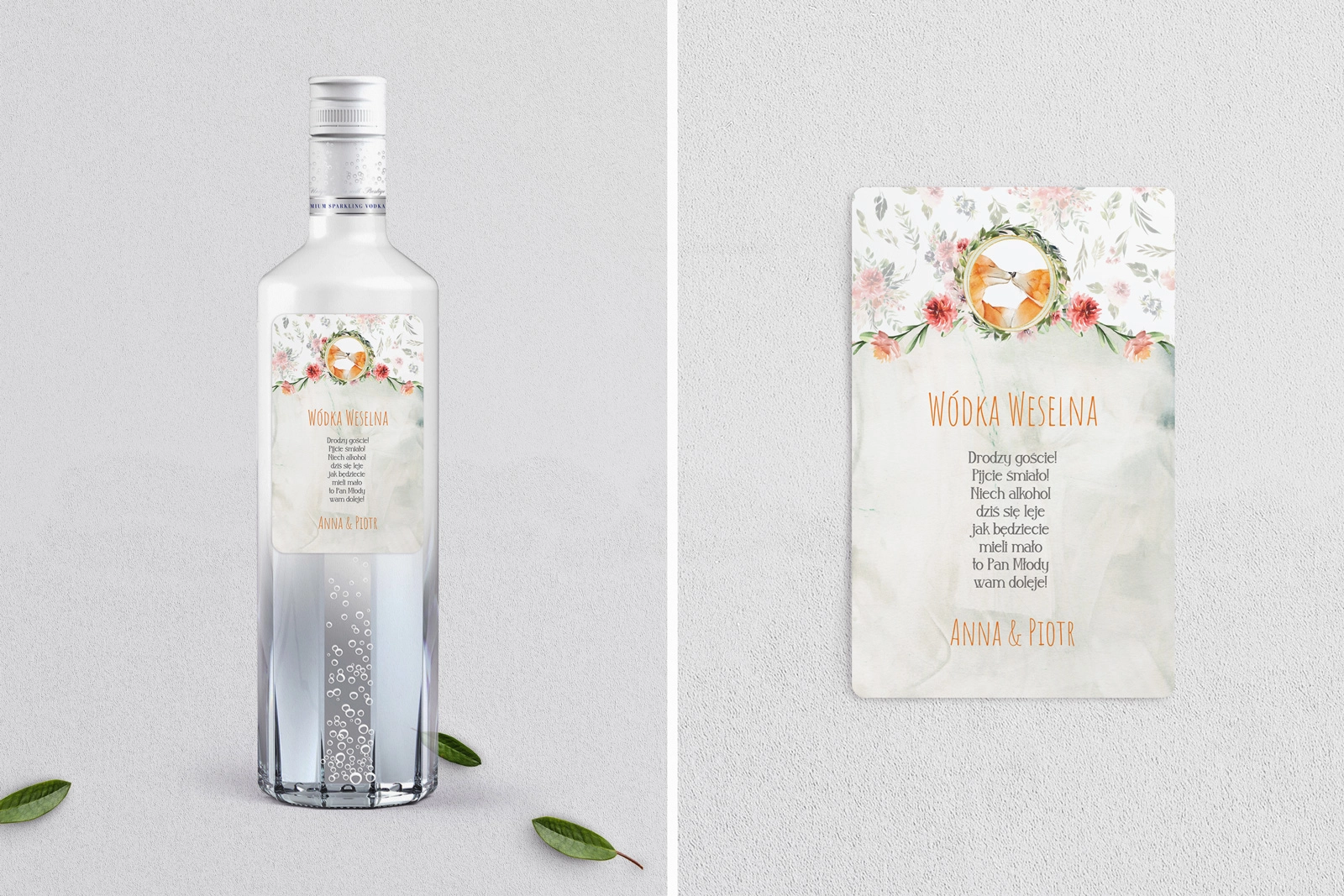 Naklejki na alkohol - Animals - Motyw 1