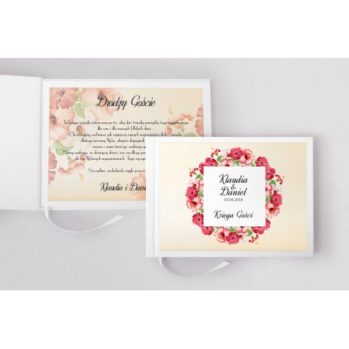 Księga Gości Weselnych Love Motyw 16