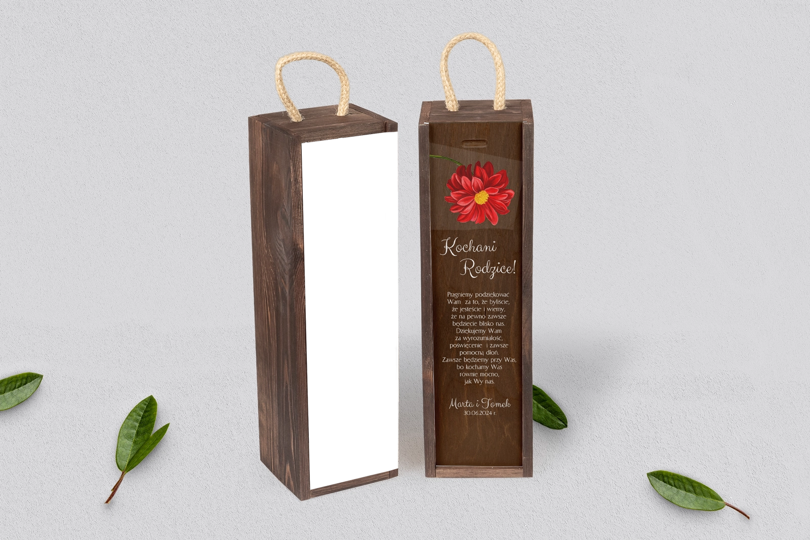 Skrzynka dla Rodziców - SNW Brązowa Sweet Love Motyw 5