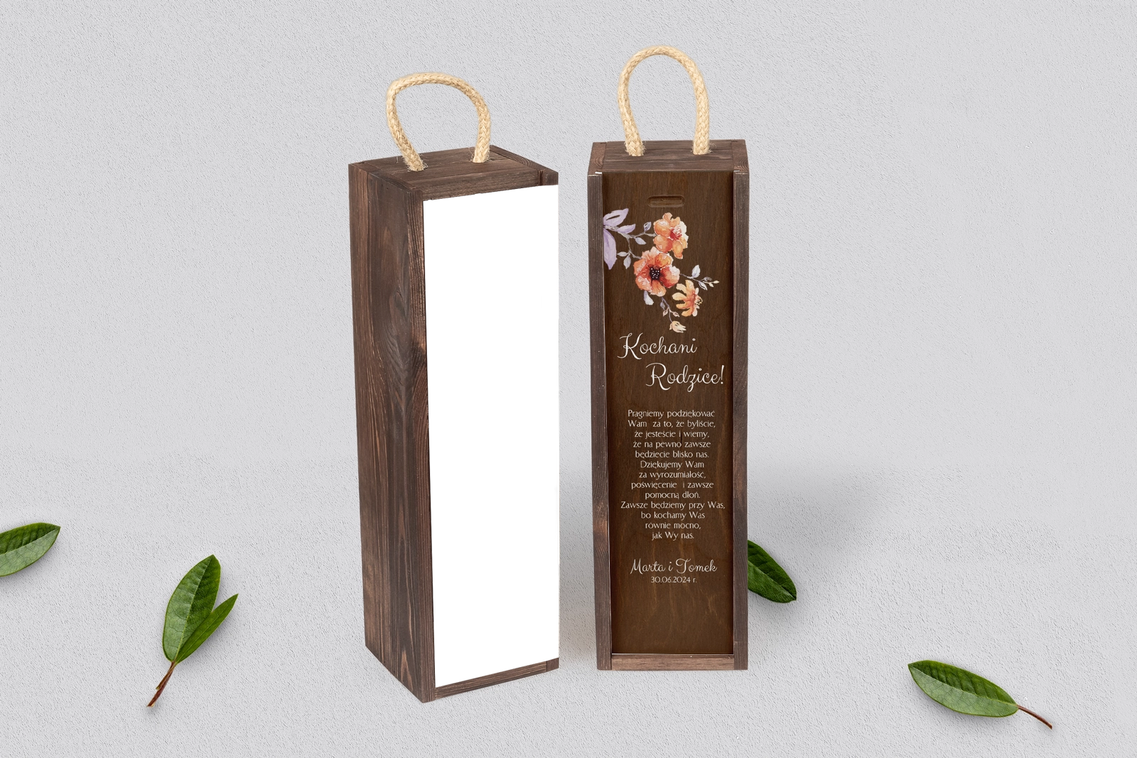 Skrzynka dla Rodziców - SNW Brązowa Sweet Love Motyw 6