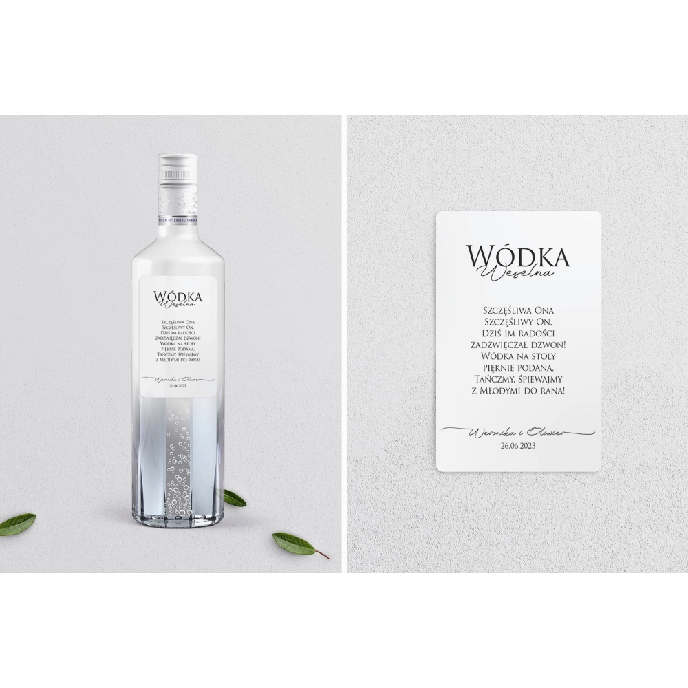 Naklejki na alkohol - Minimalistyczne Motyw 2