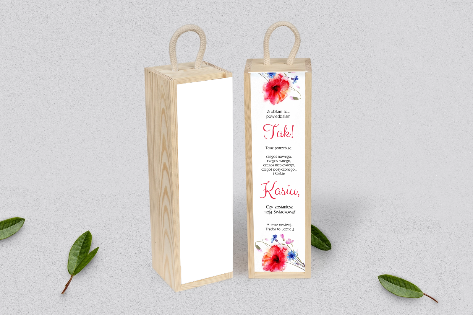 Prośba o Świadkowanie - SNW Akryl naturalna Sweet Love Motyw 2