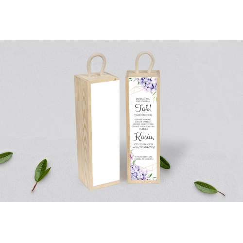 Prośba o Świadkowanie - SNW Akryl naturalna Flowers & Frame Motyw 1