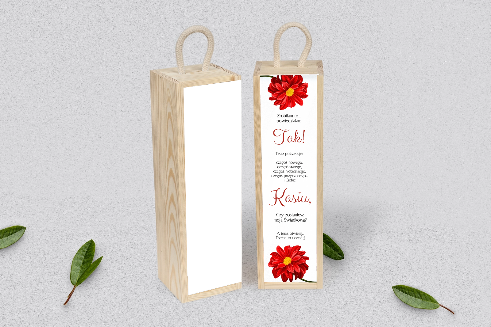 Prośba o Świadkowanie - SNW Akryl naturalna Sweet Love Motyw 5