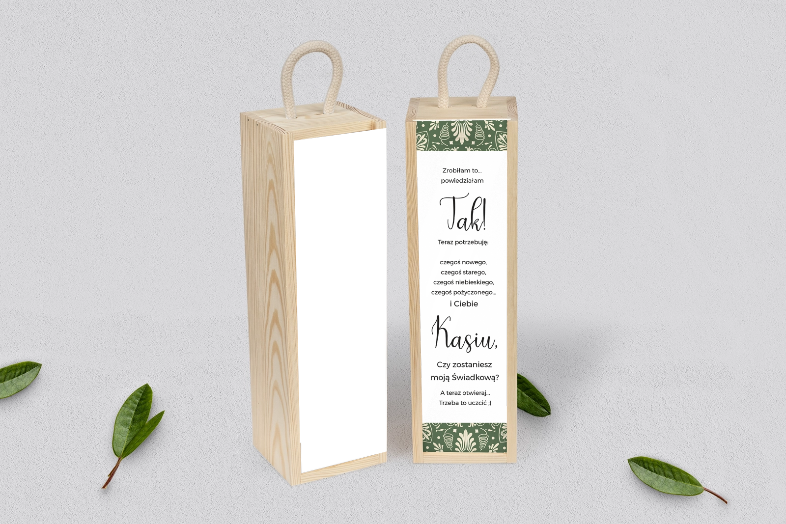 Prośba o Świadkowanie - SNW Akryl naturalna Vintage Motyw 2