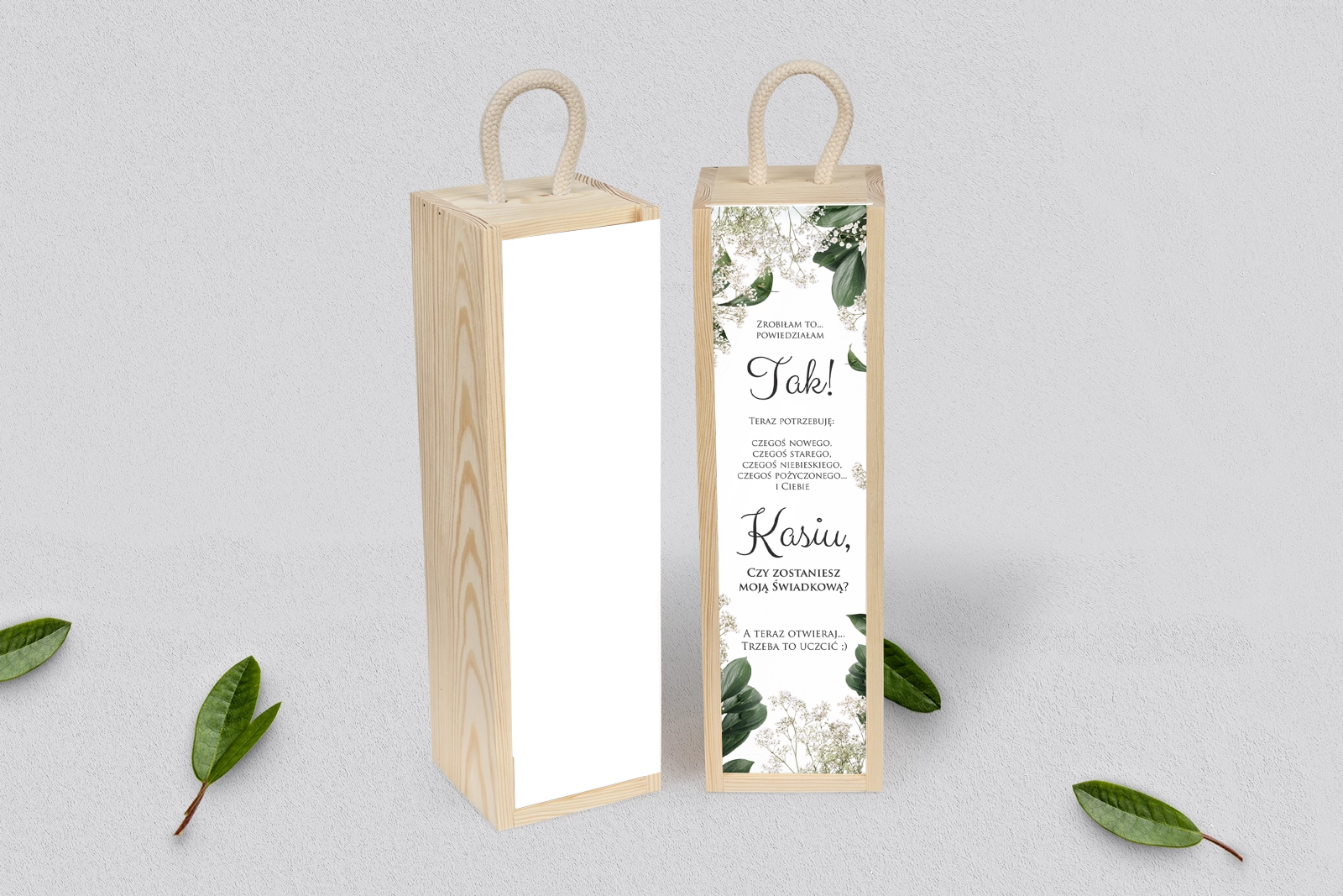 Prośba o Świadkowanie - SNW Akryl naturalna Soft Motyw 1