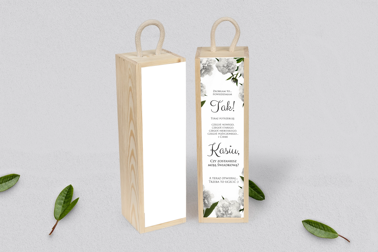 Prośba o Świadkowanie - SNW Akryl naturalna Soft Motyw 3