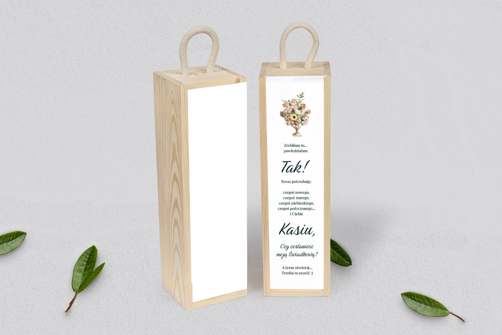 Prośba o Świadkowanie - SNW Akryl naturalna Rustic Summer Motyw 2