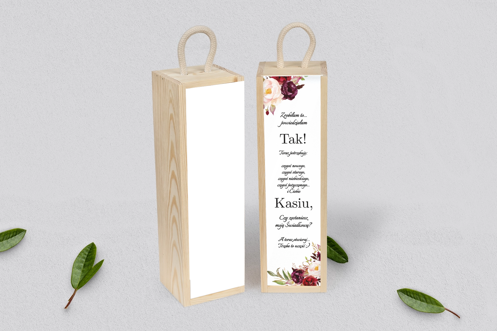 Prośba o Świadkowanie - SNW Akryl naturalna Fabello Motyw 2