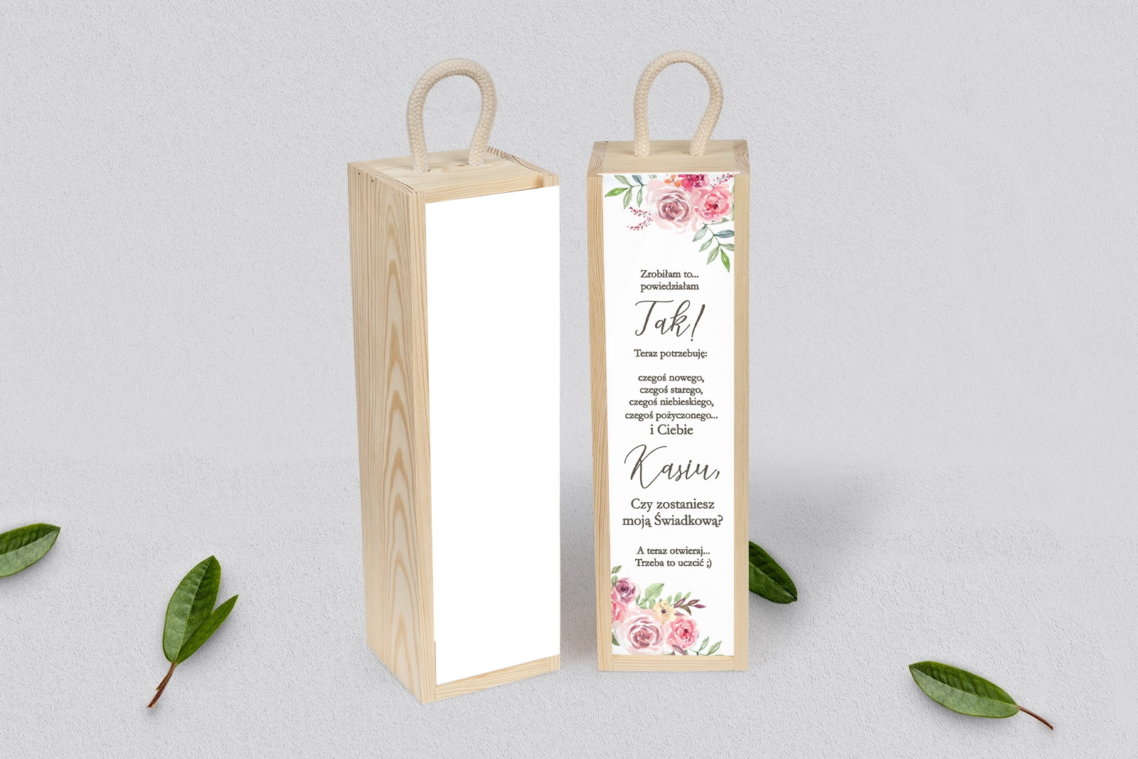 Prośba o Świadkowanie - SNW Akryl naturalna PasteLove Motyw 2