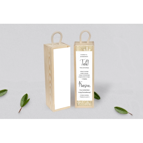 Prośba o Świadkowanie - SNW Akryl naturalna Vintage Motyw 1