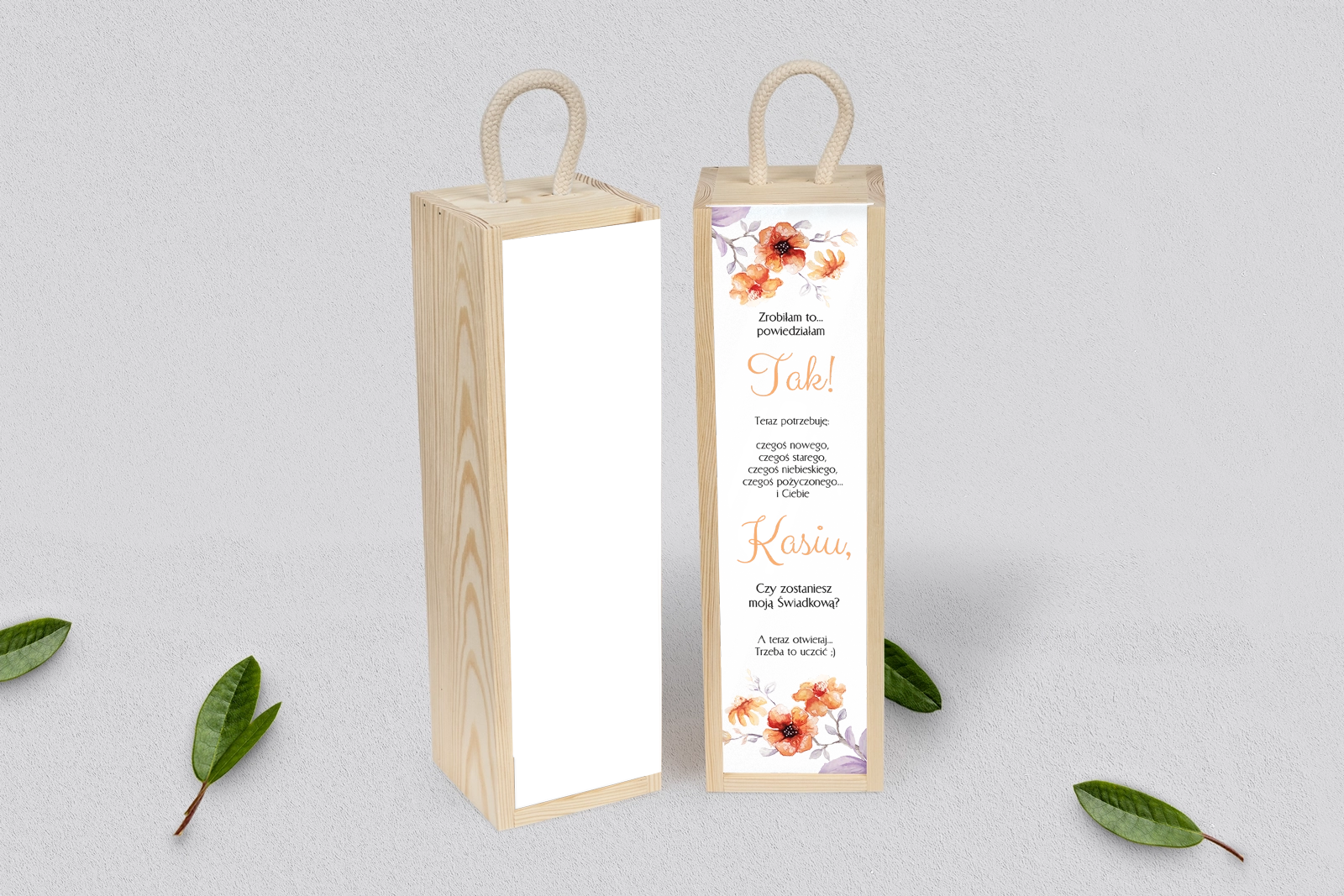 Prośba o Świadkowanie - SNW Akryl naturalna Sweet Love Motyw 6